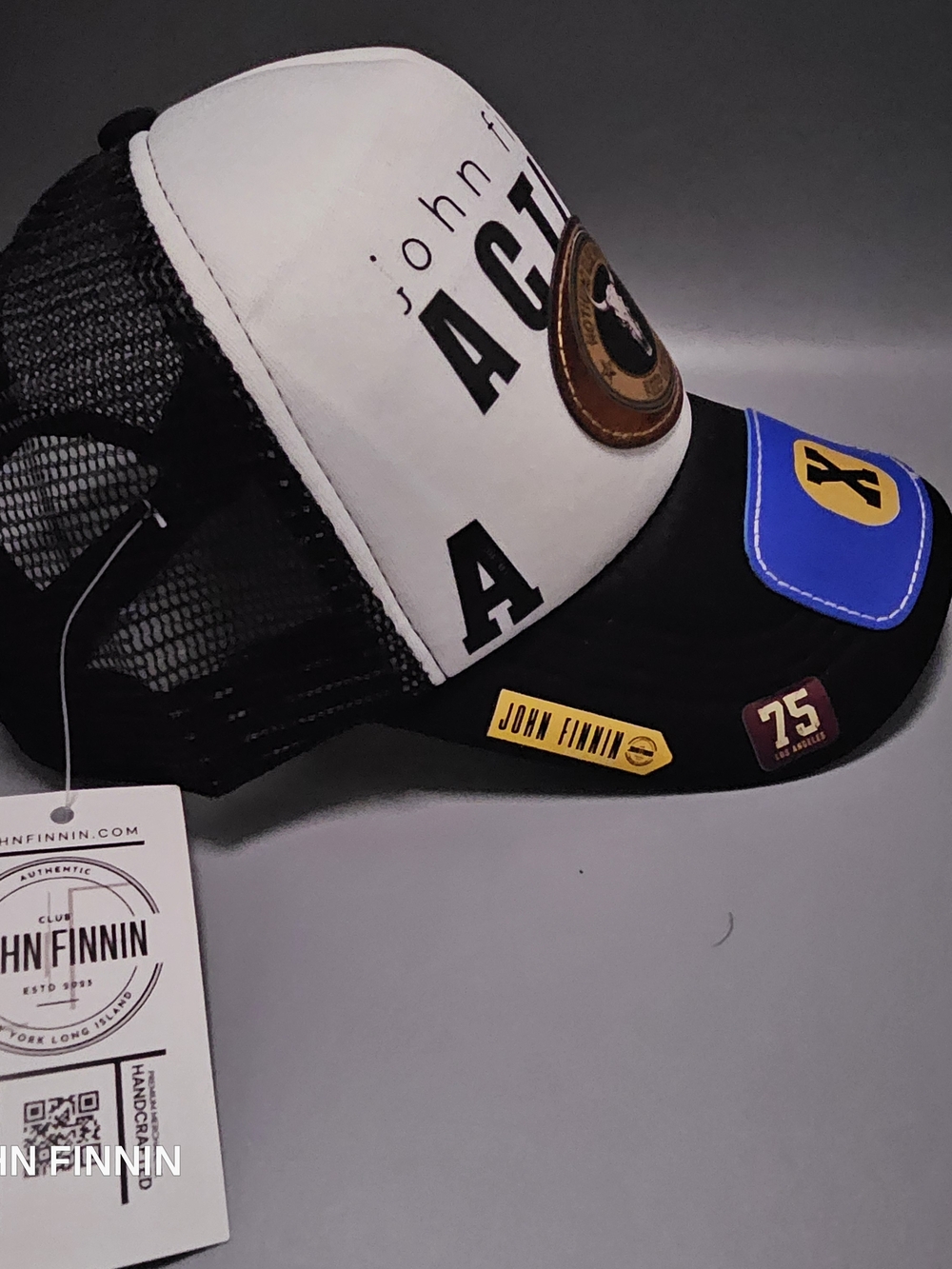 Black & White Patch Trucker Hat